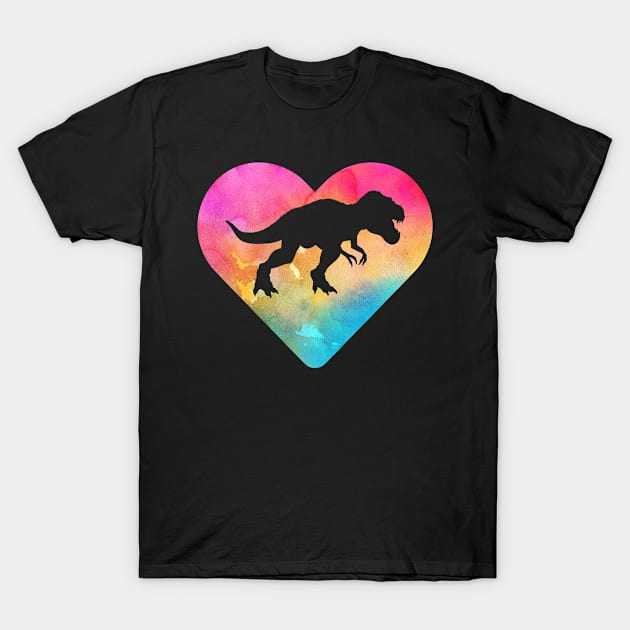 T-Rex Dinosaur Gift for Girls and Women T-Shirt by JKFDesigns